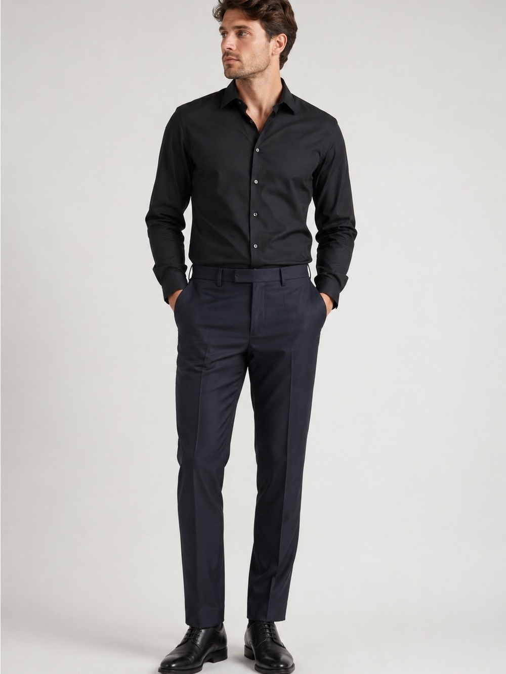 BOSS • NWOT Slim Dress Pants Men’s 36R Black Stretch Tailored Trousers